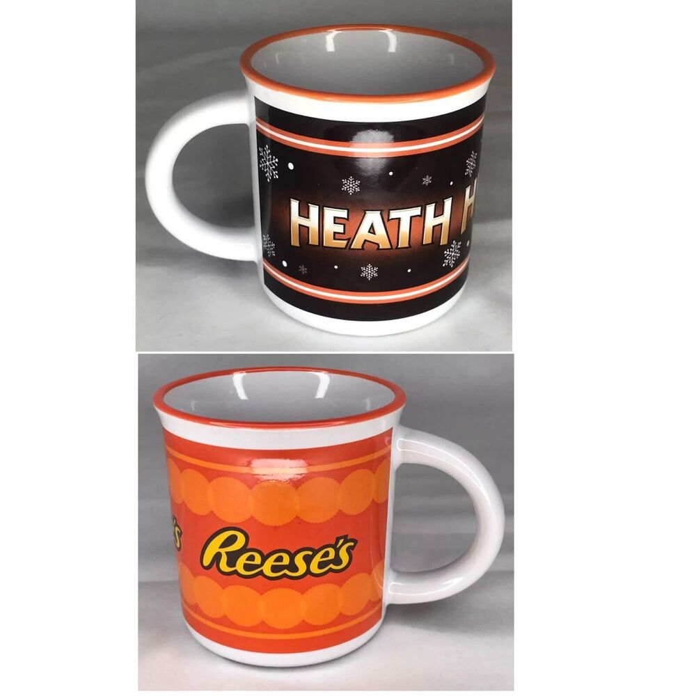 Heath & Reese's Hot Cocoa Coffee Mugs Hershey
